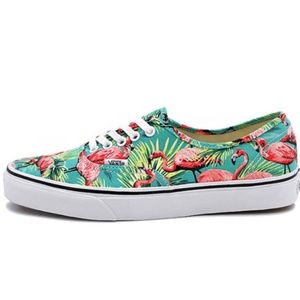 New Van Doren Authentic Turquoise Flamingo Vans